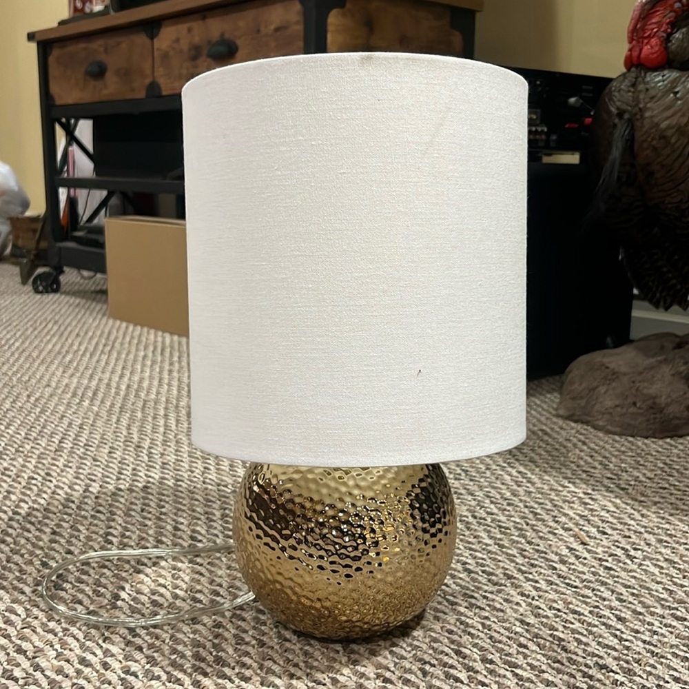 This is a medium sized lamp great for a dimmed lighting for babies